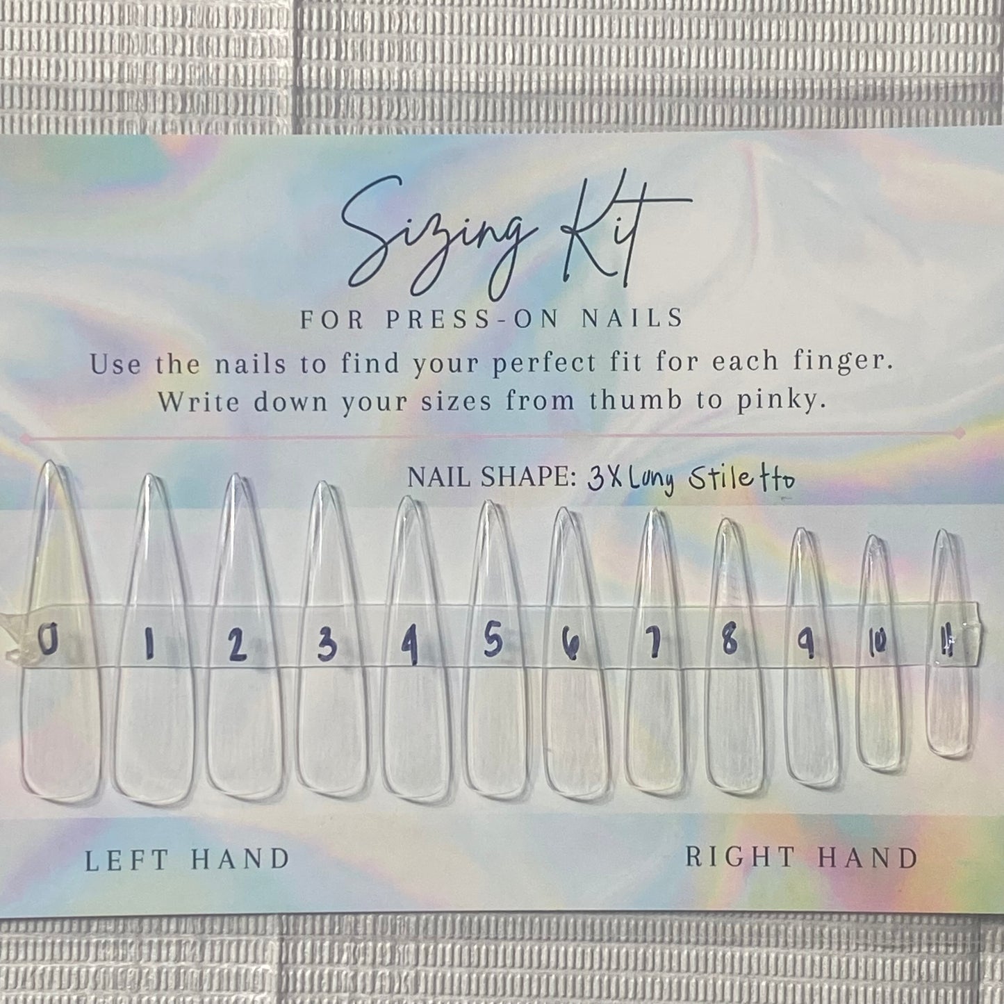 Sizing Kits📏
