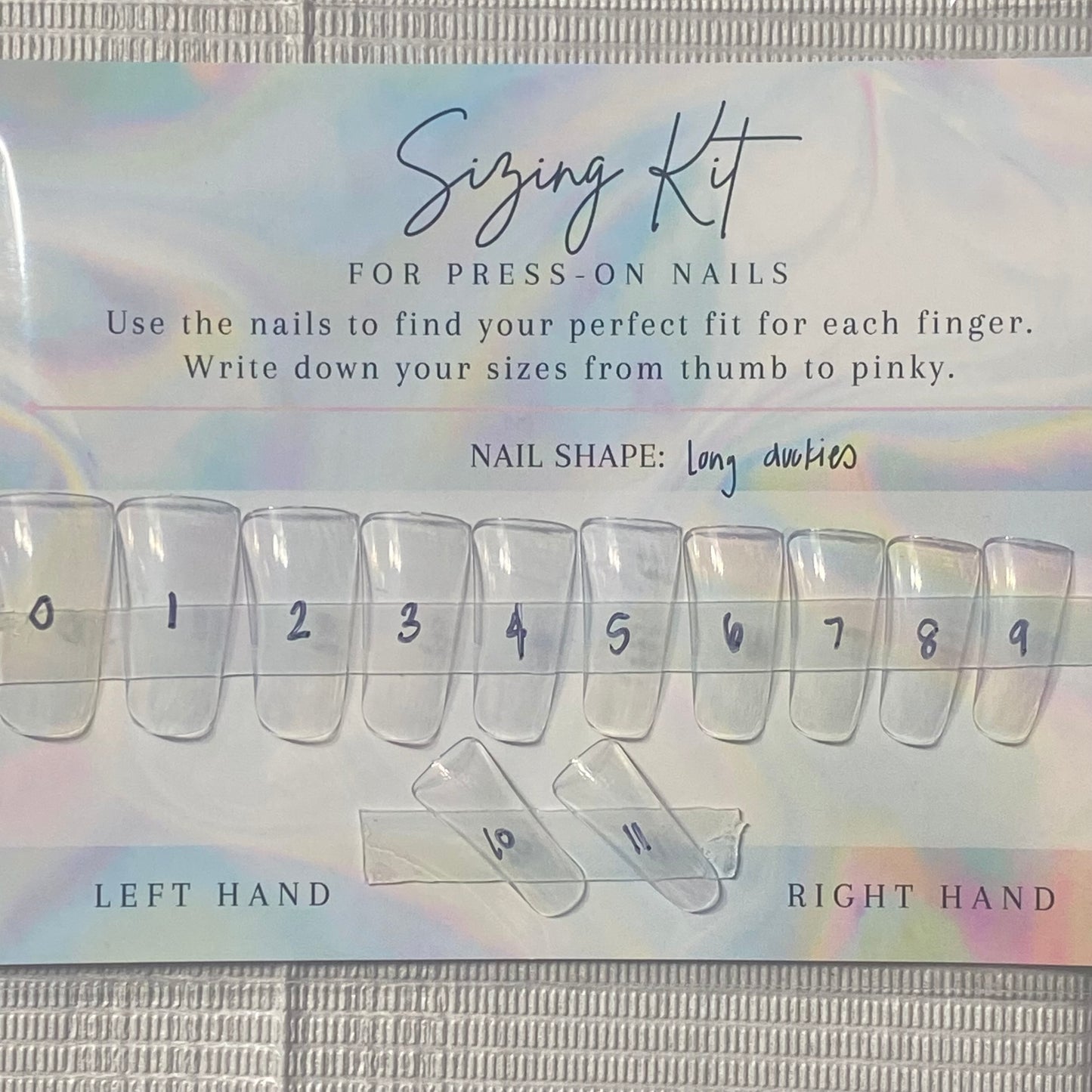 Sizing Kits📏