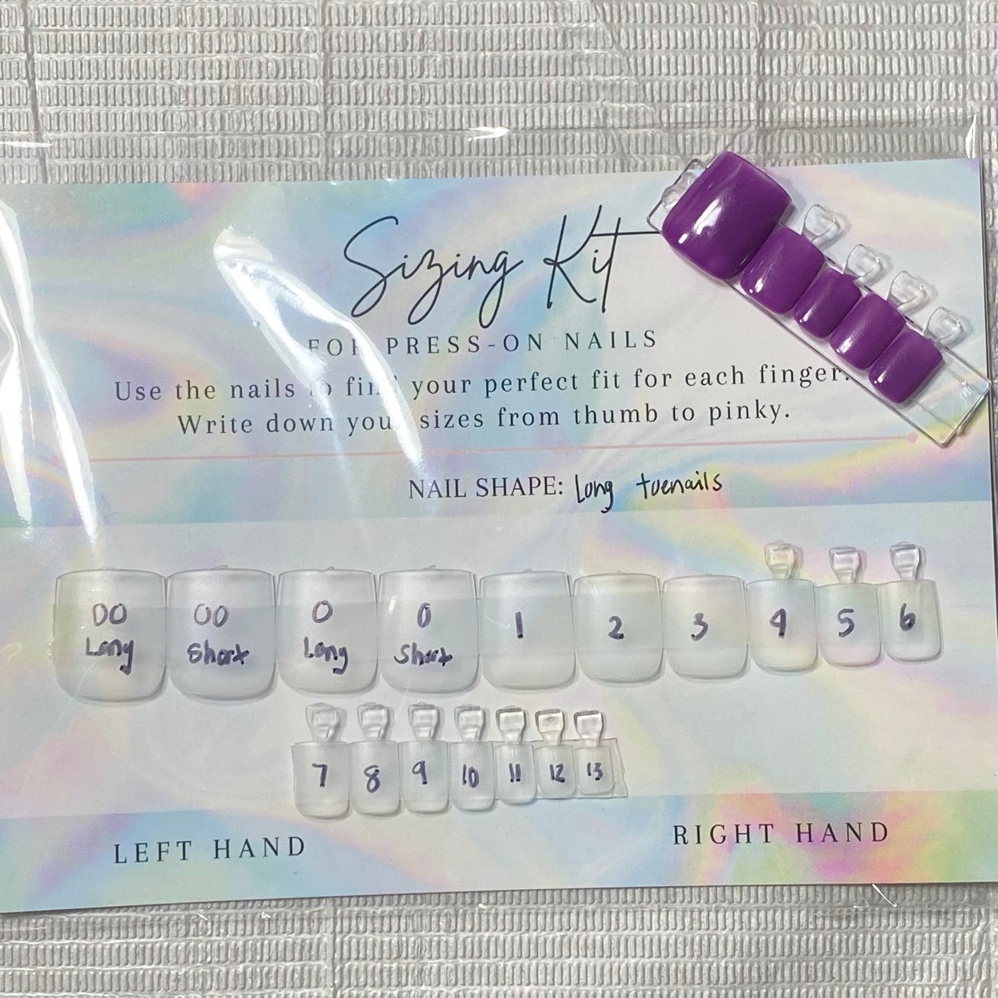 Sizing Kits📏