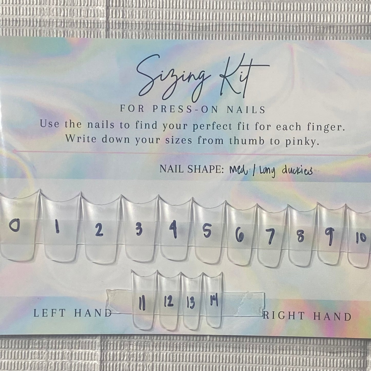 Sizing Kits📏