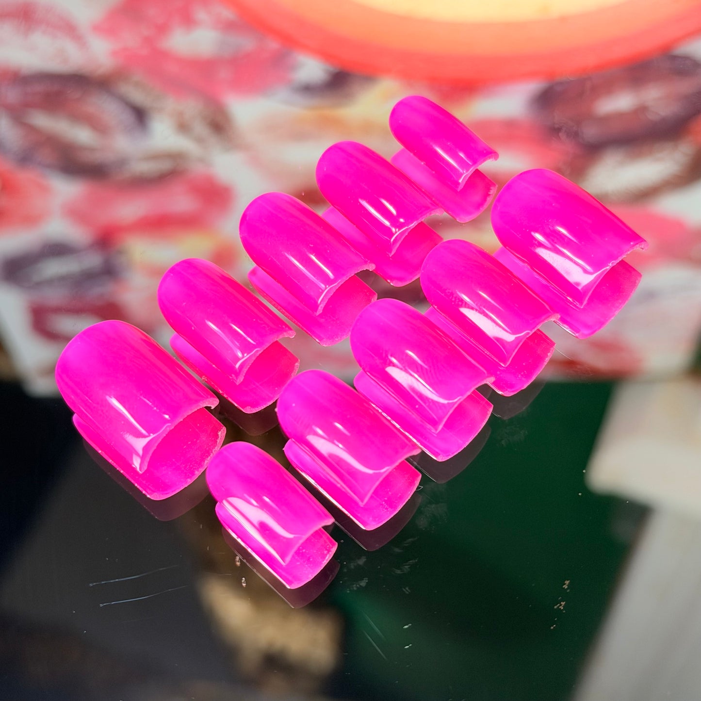 Hot Pink🩷 – Luxury Handmade Press-On Nails