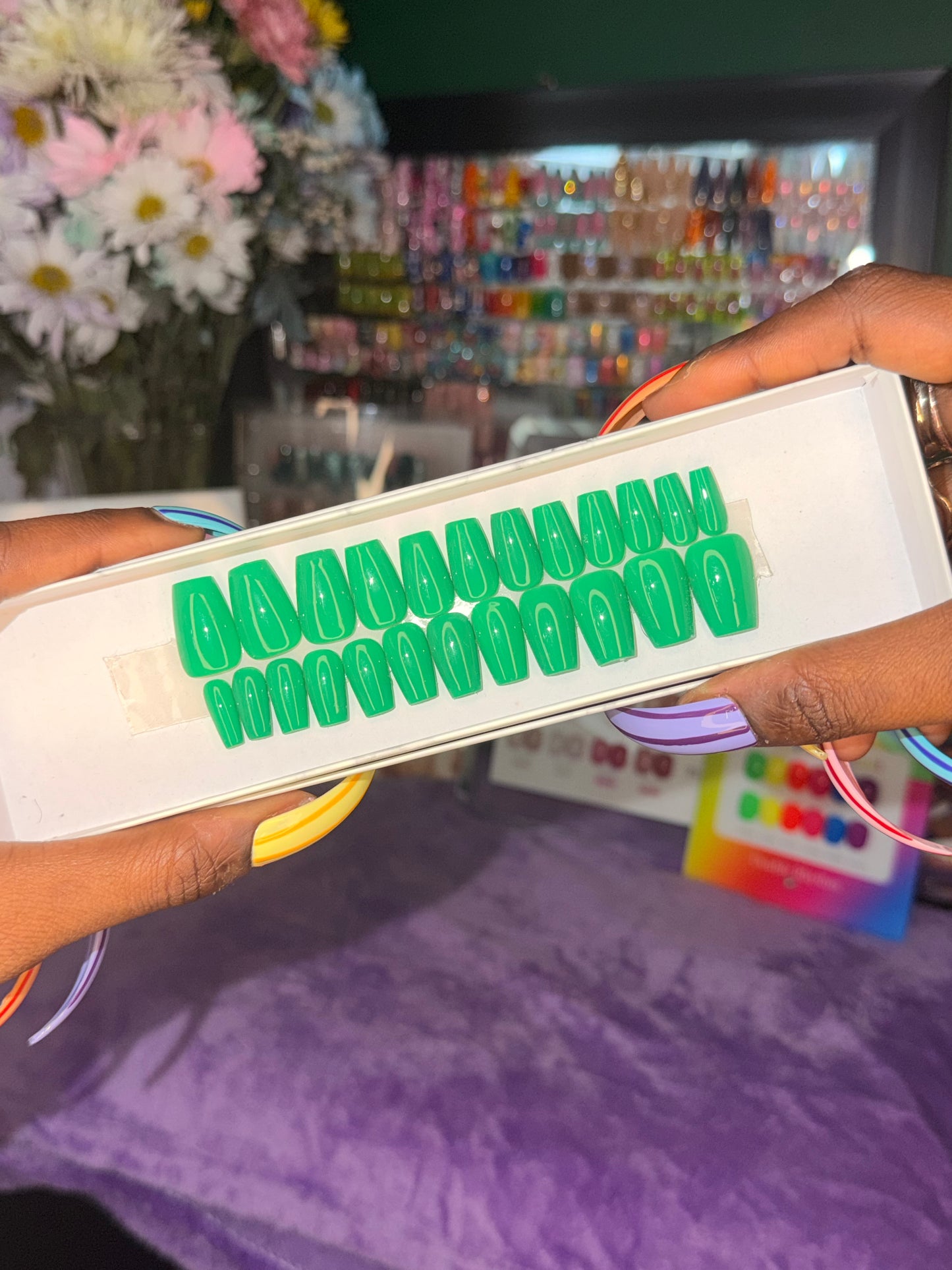 Emerald💚 – Luxury Handmade Press-On Nails Full Set