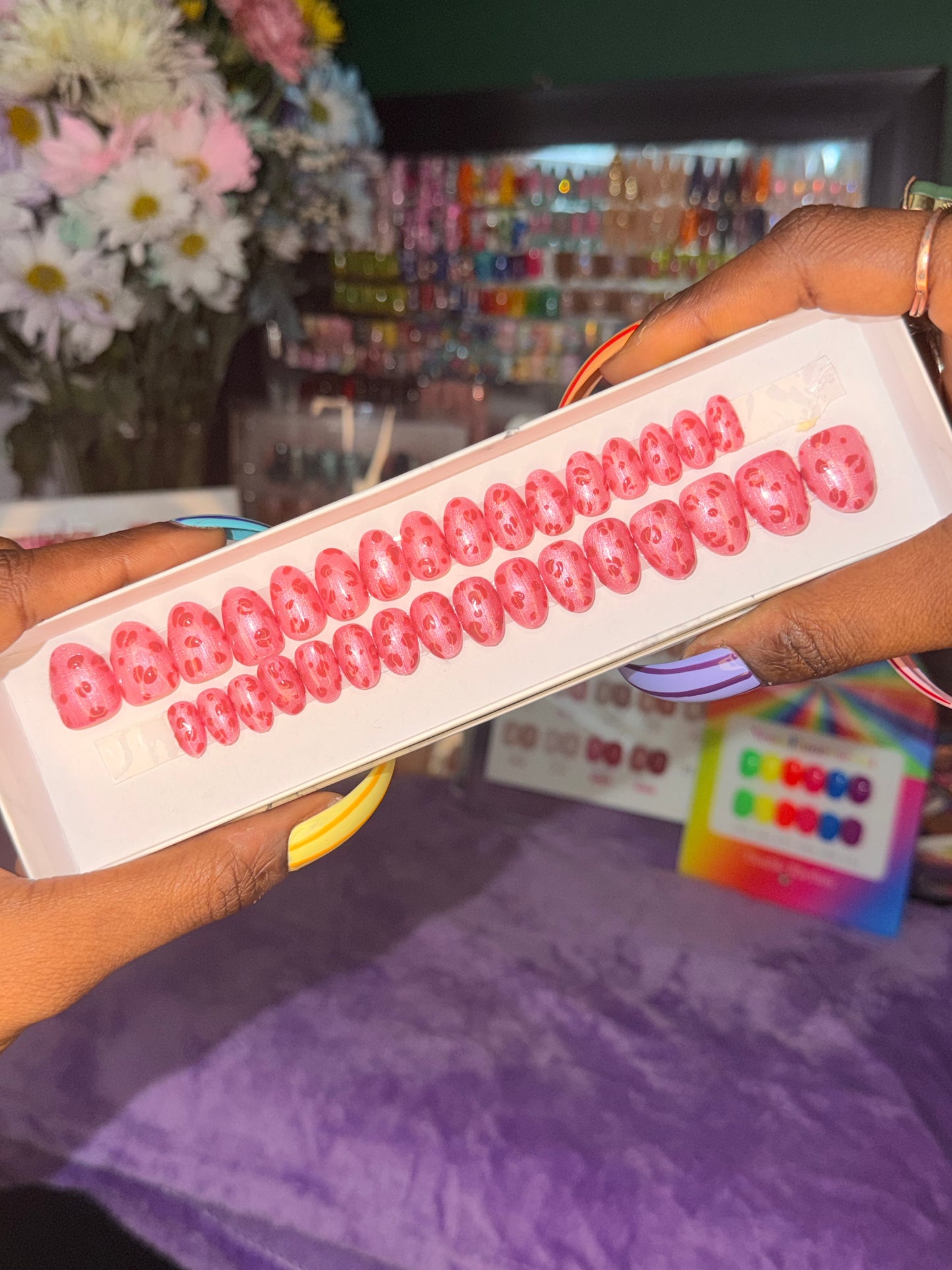 Pink panther🐆🩷 – Luxury Handmade Press-On Nails Full Set