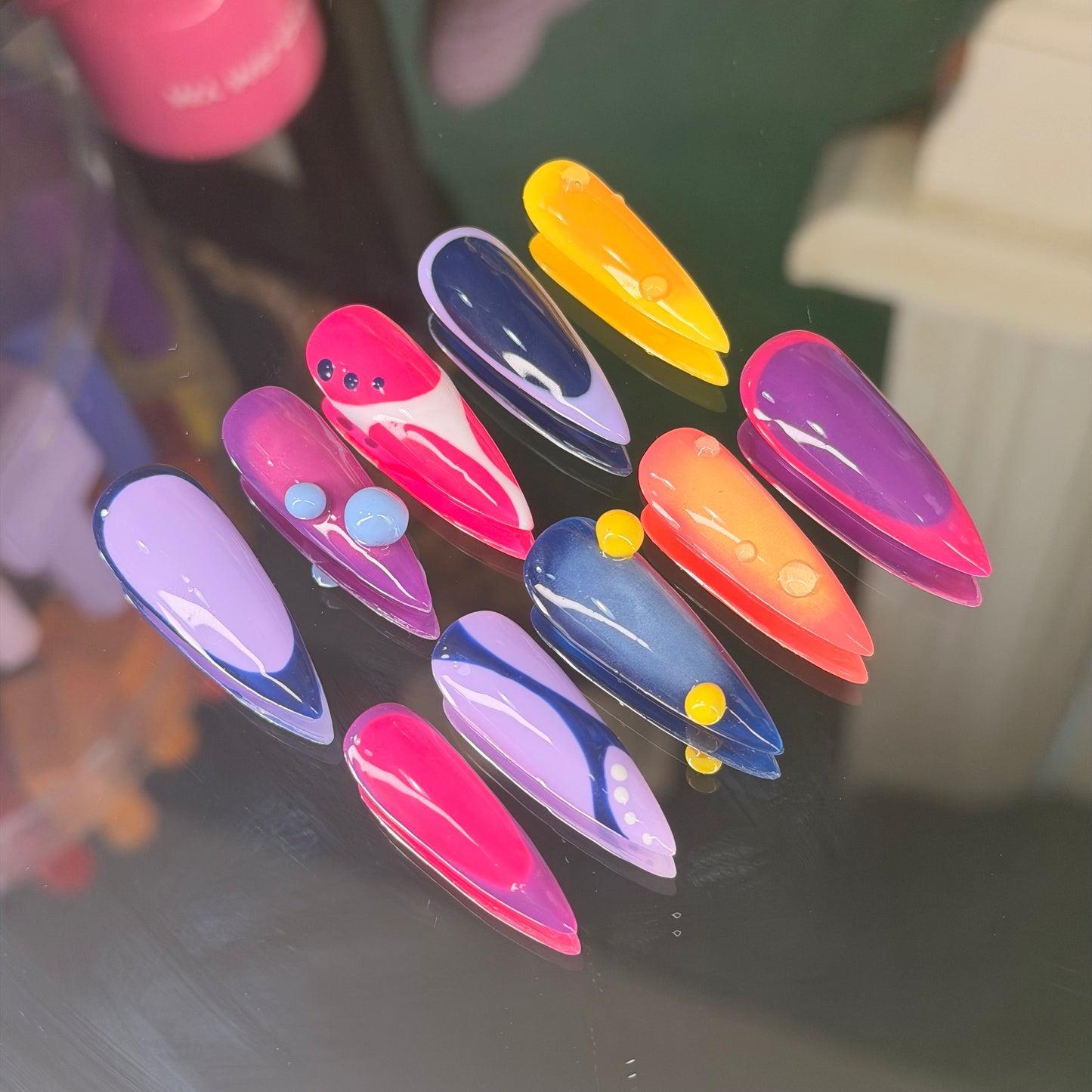 Electric⚡️ – Luxury Handmade Press-On Nails