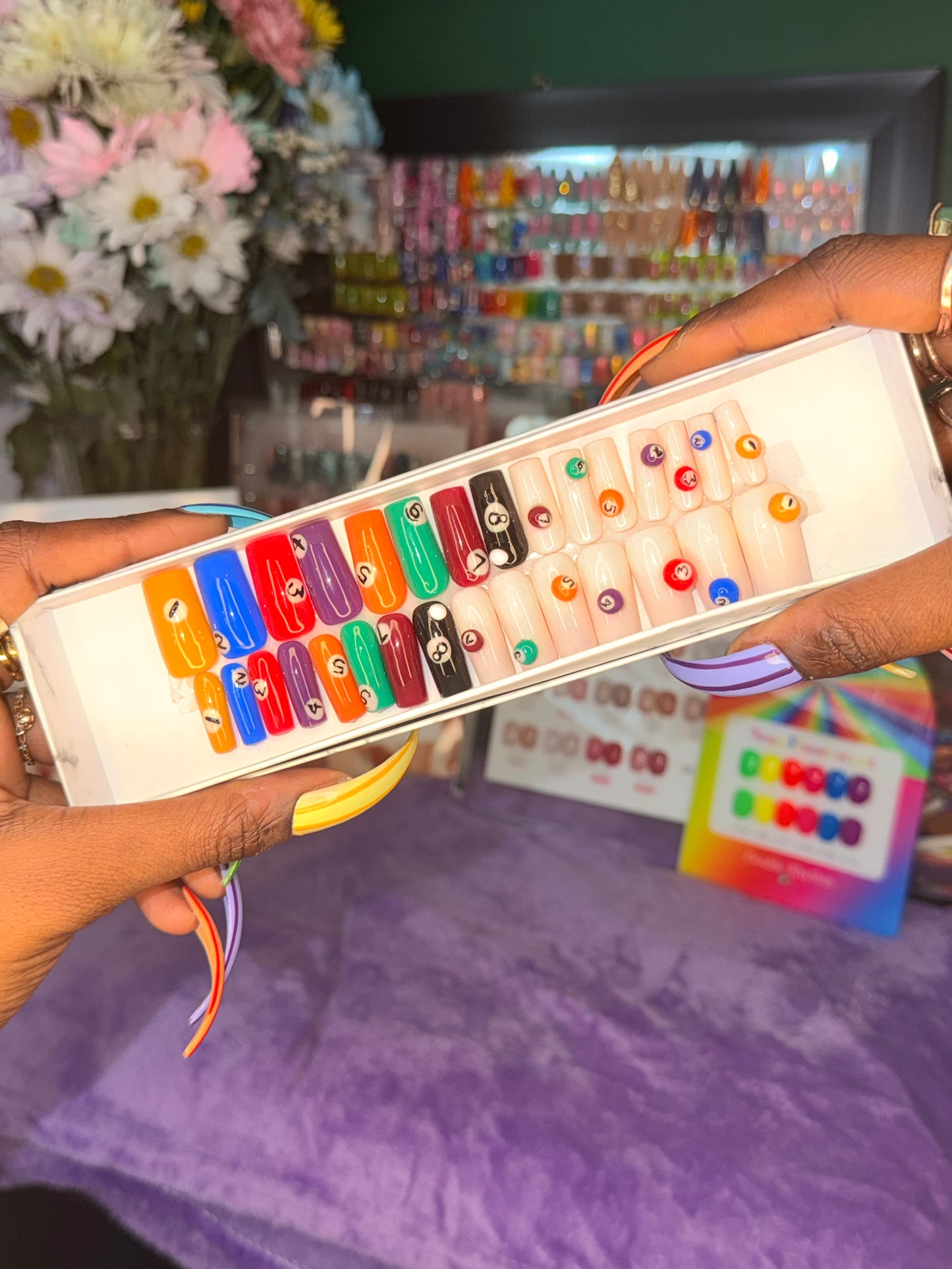 8 Ball🎱 – Luxury Handmade Press-On Nails Full Set