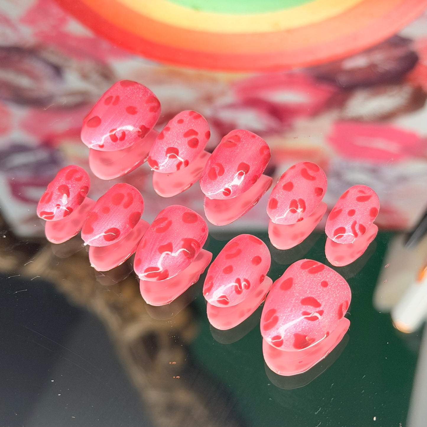 Pink panther🐆🩷 – Luxury Handmade Press-On Nails Full Set