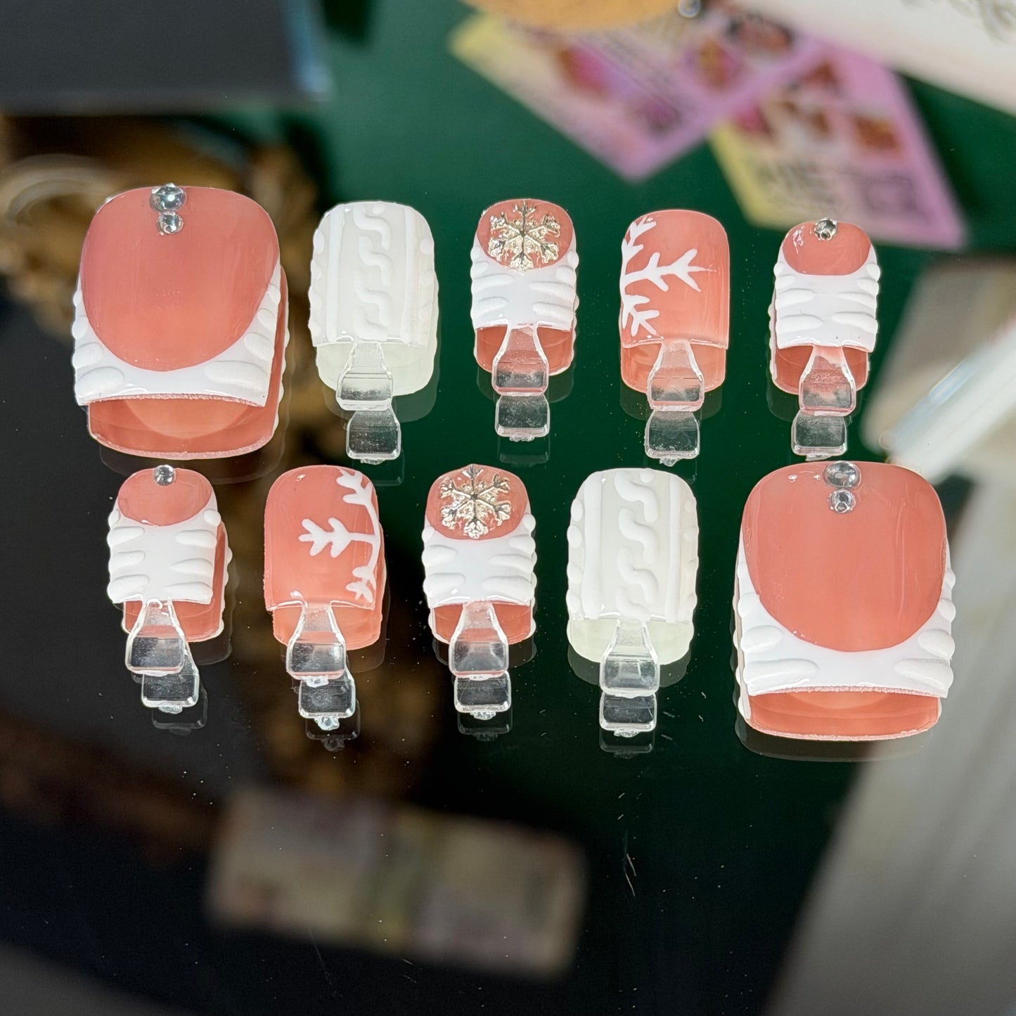 It’s Tiiiiiiiime Toesies❄️ – Luxury Handmade Press-On Toenails