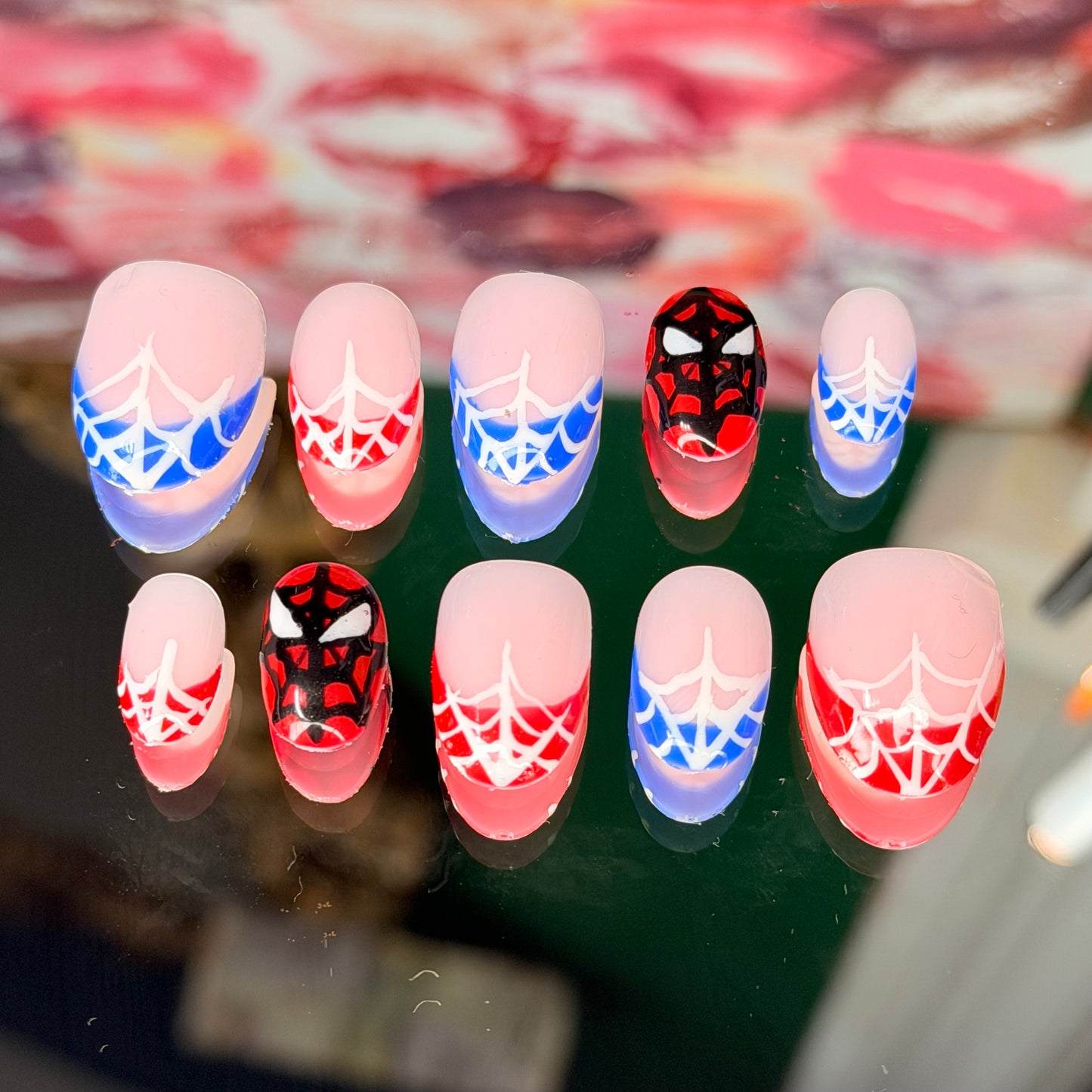 Spidey🕸️ –  Kids Press On Nails (Custom Set)