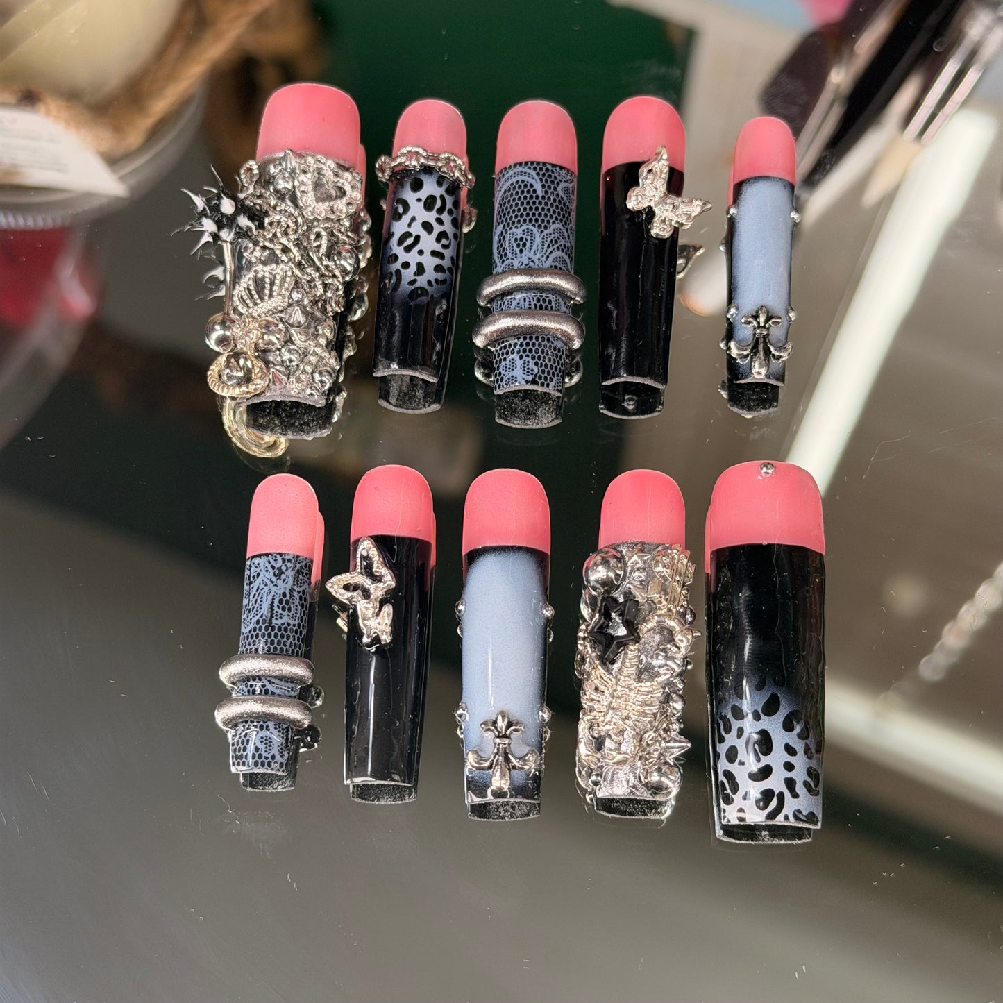 Badass🖤🤘🏾– Luxury Handmade Press-On Nails