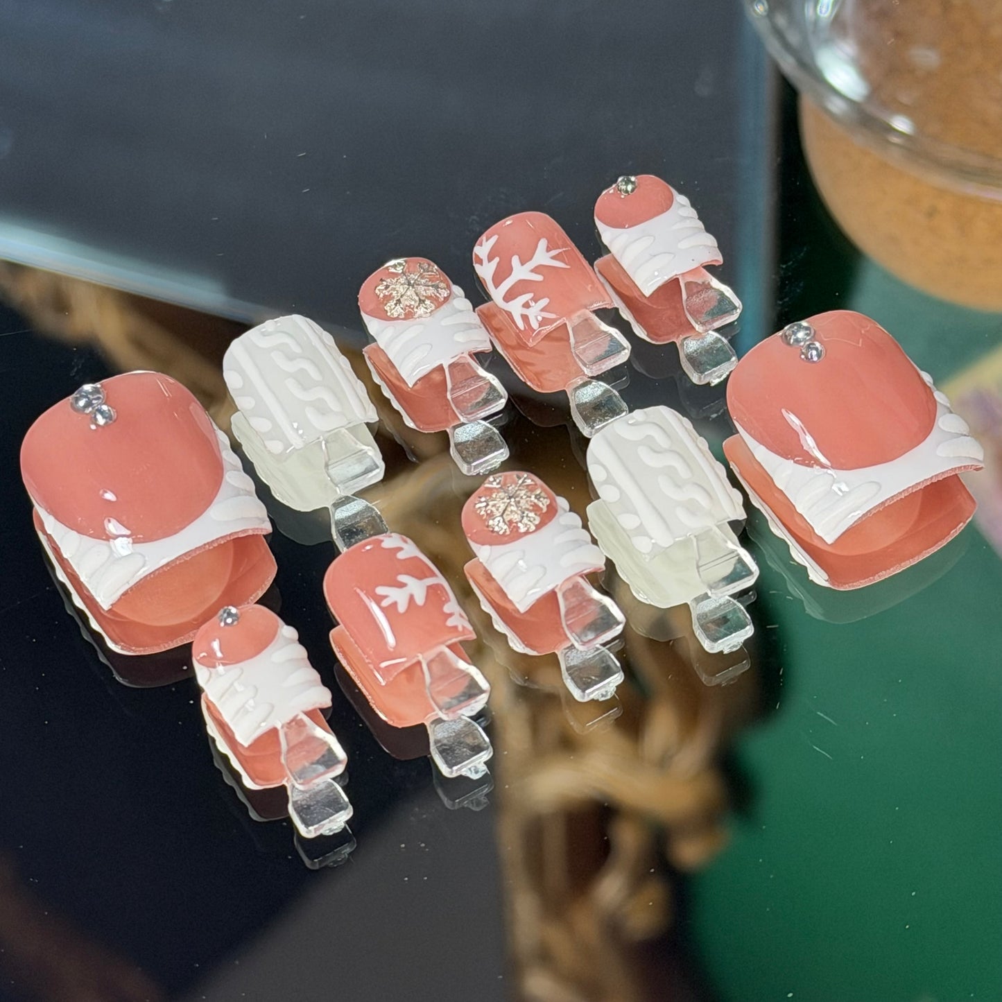It’s Tiiiiiiiime Toesies❄️ – Luxury Handmade Press-On Toenails