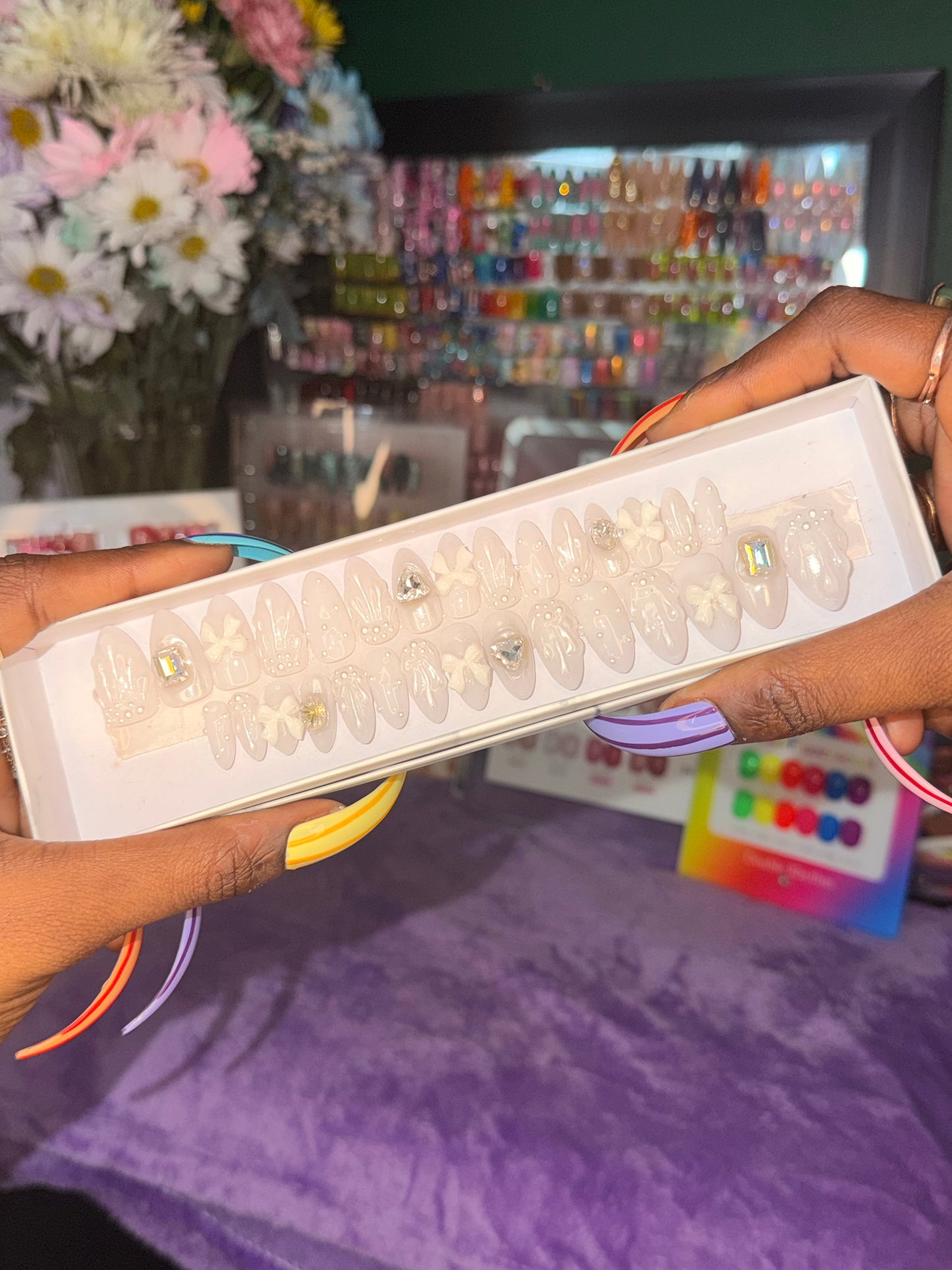 Oasis🤍 – Luxury Handmade Press-On Nails Full Set