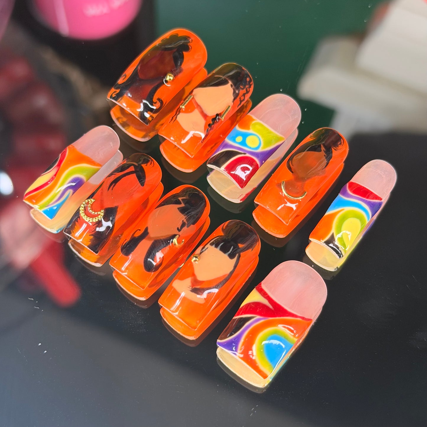 Black Girl Magic 🪄 – Luxury Handmade Press-On Nails