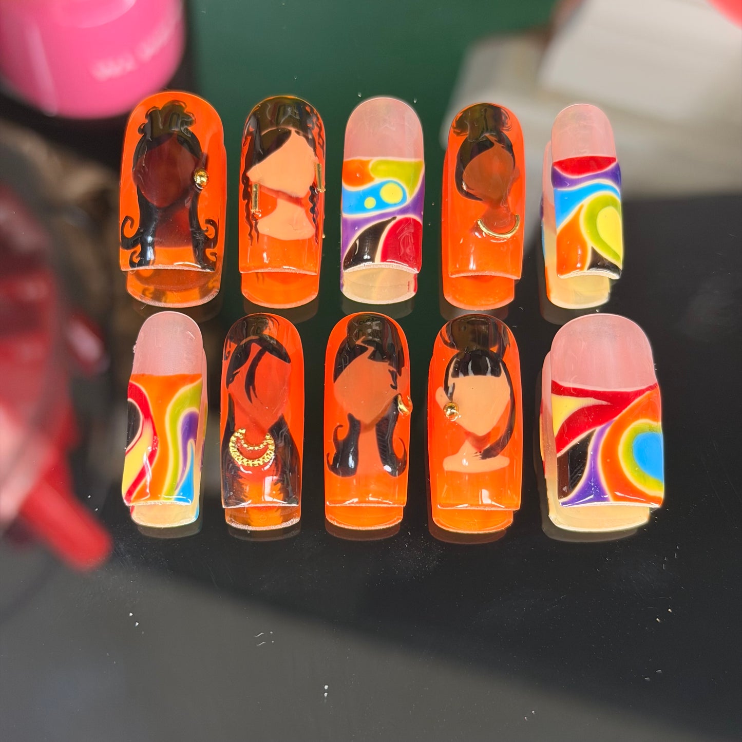 Black Girl Magic 🪄 – Luxury Handmade Press-On Nails