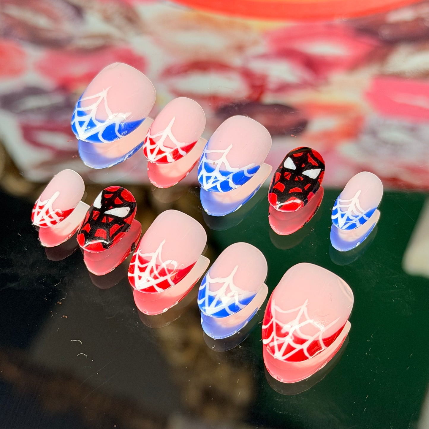 Spidey🕸️ –  Kids Press On Nails (Custom Set)