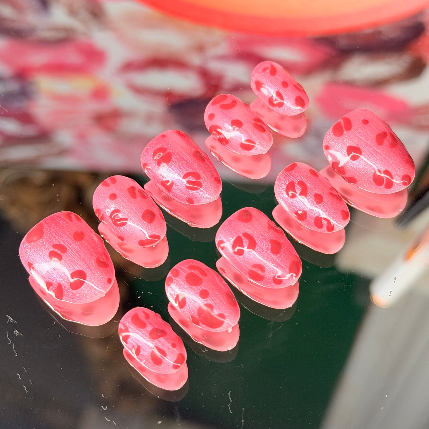 Pink panther🐆🩷 – Luxury Handmade Press-On Nails Full Set