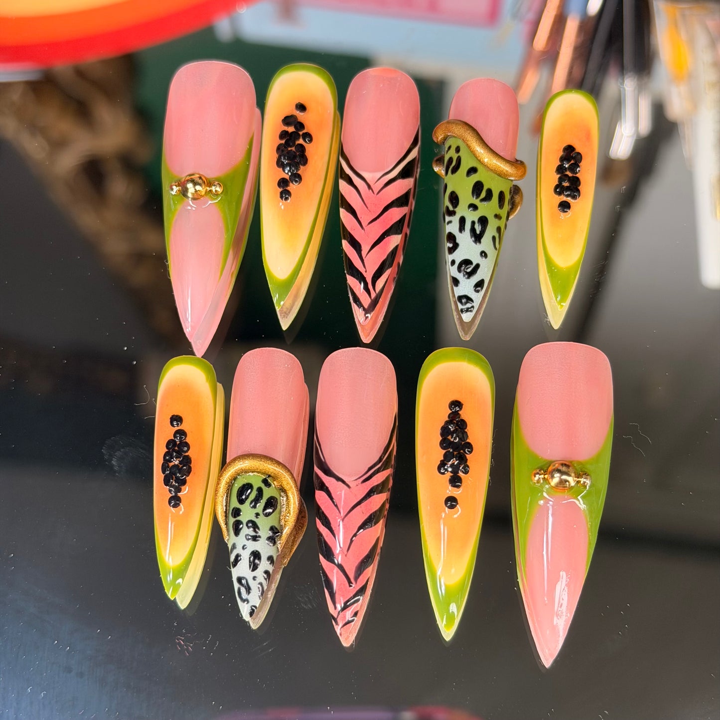 Vacation Me🍹 – Luxury Handmade Press-On Nails