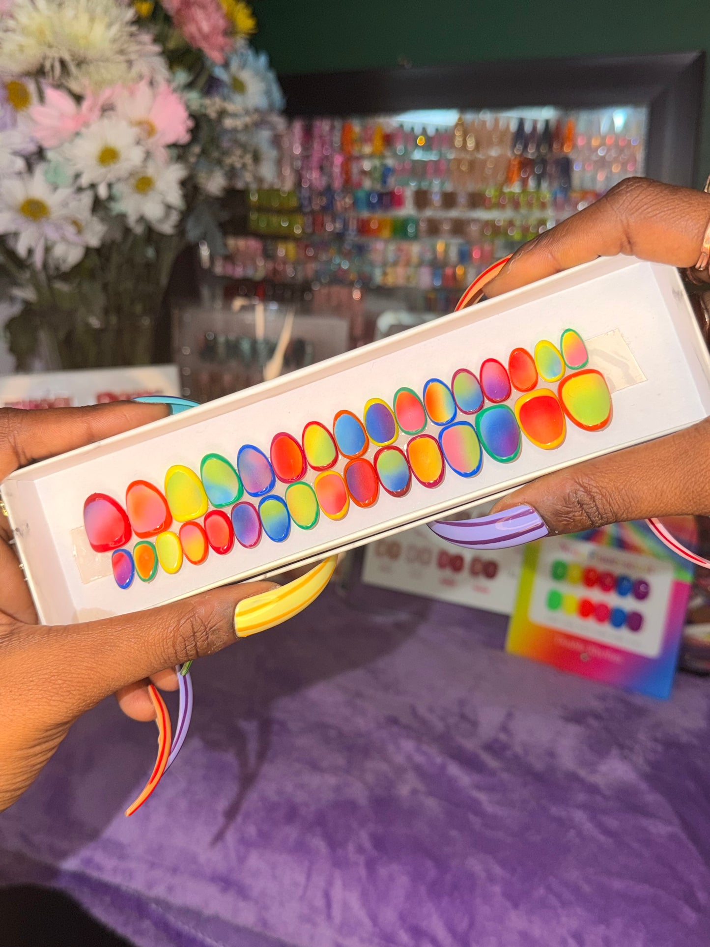 Trippy🌈 – Luxury Handmade Press-On Nails Full Set