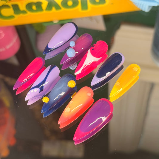 Electric⚡️ – Luxury Handmade Press-On Nails