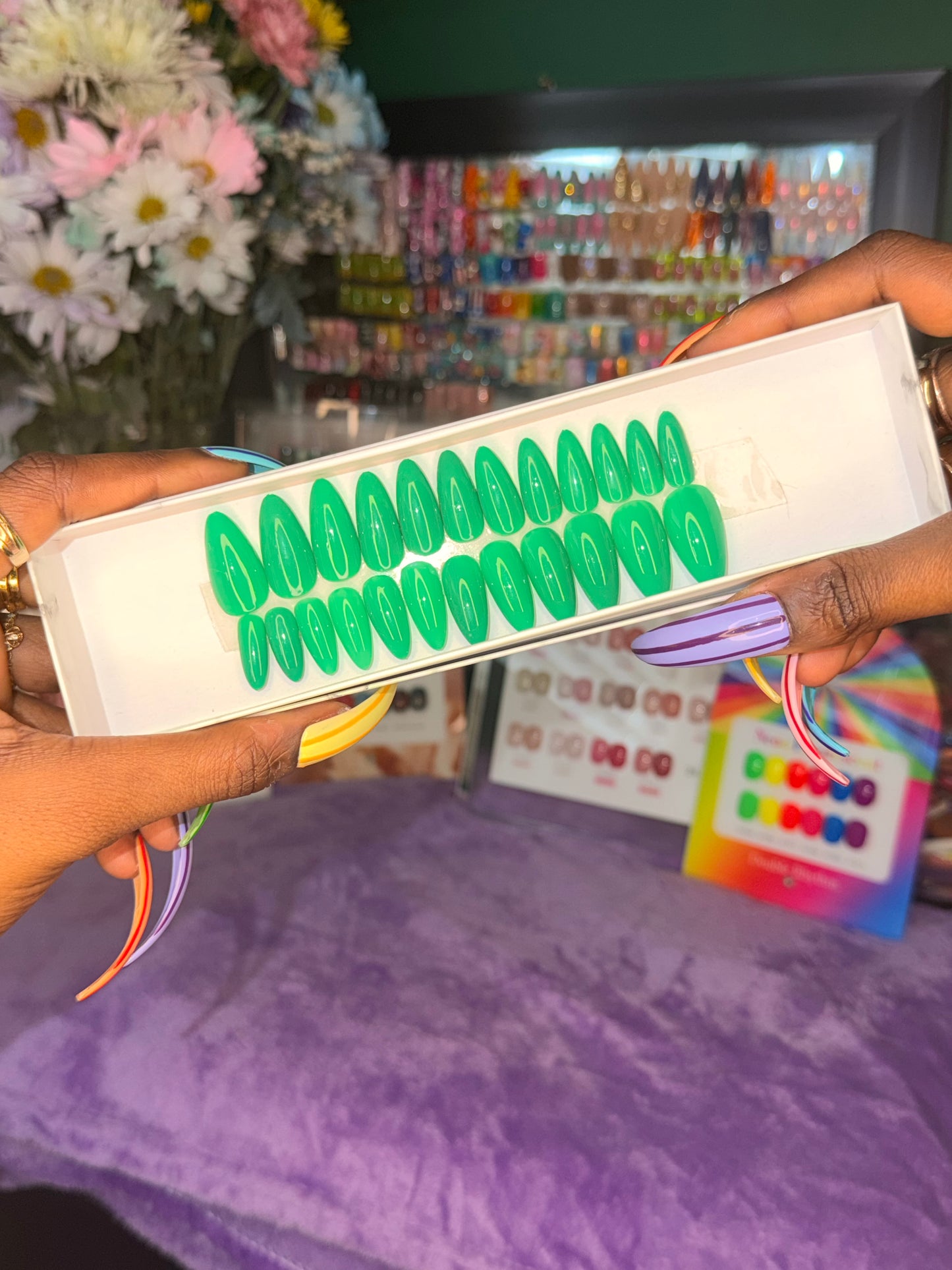 Emerald💚 – Luxury Handmade Press-On Nails Full Set