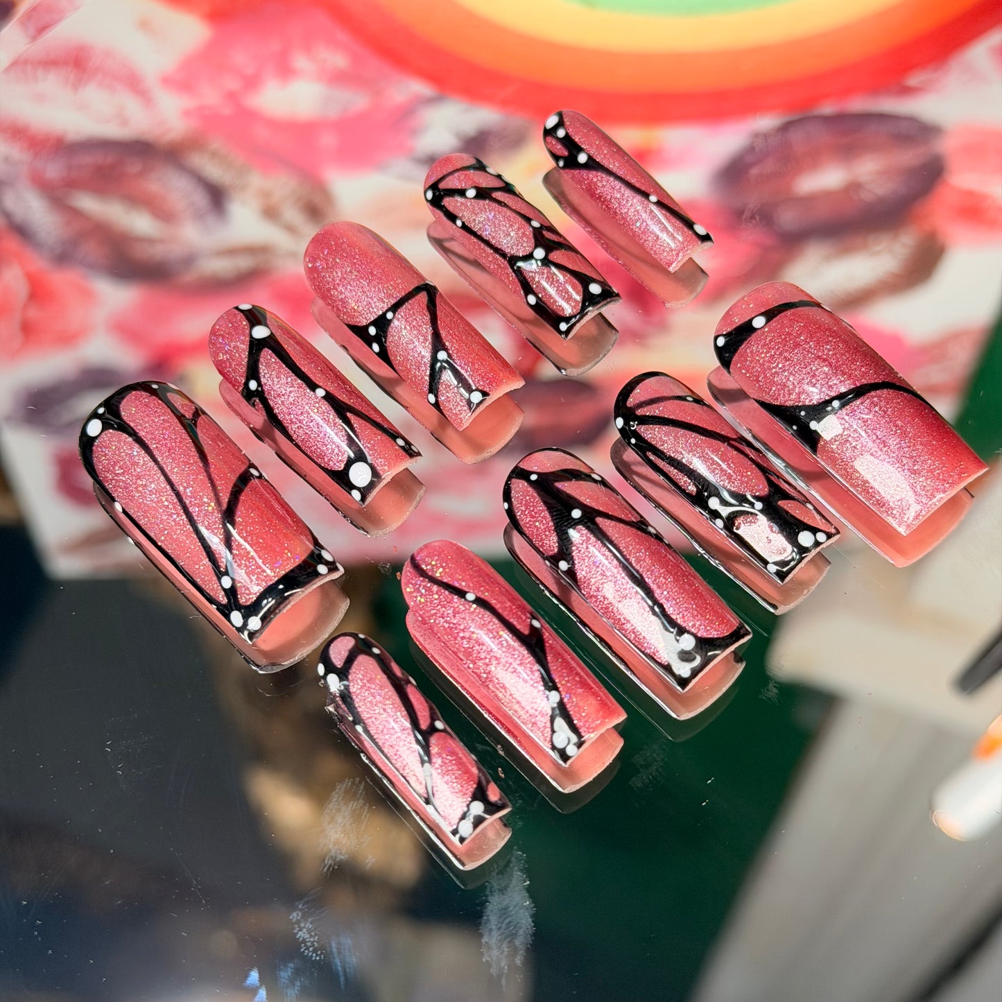 Pretty wings🦋– Luxury Handmade Press-On Nails