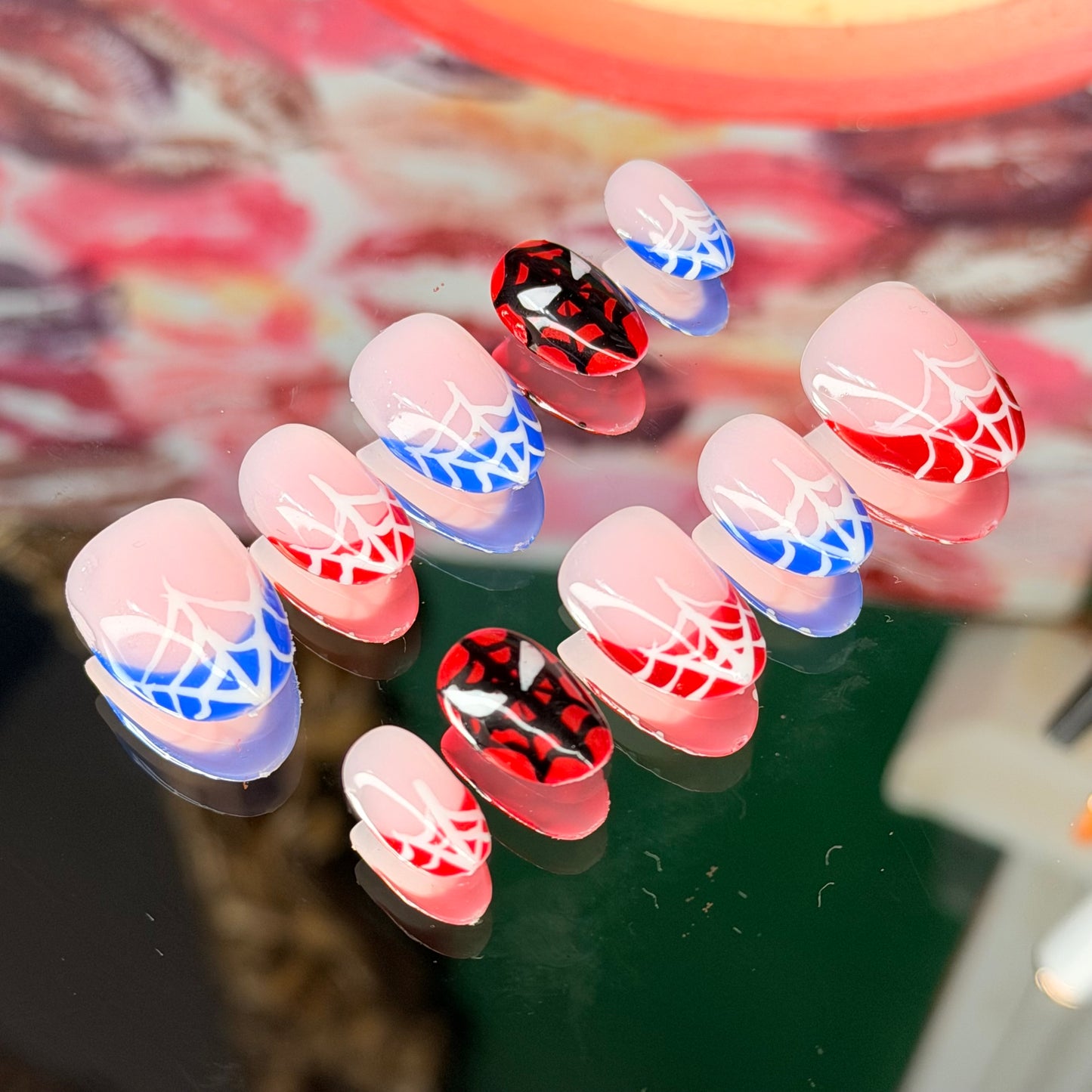 Spidey🕸️ –  Kids Press On Nails (Custom Set)
