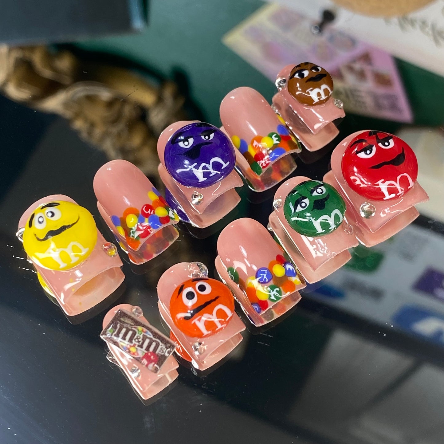 Trick or Treat🍫 – Luxury Handmade Press-On Nails