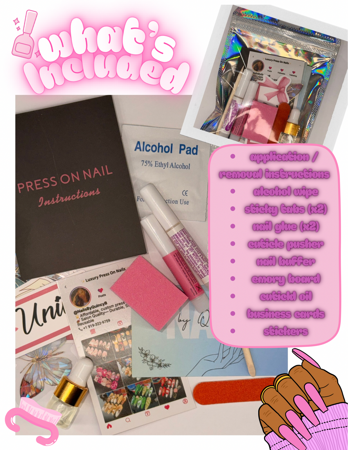 Sweetheart full set💕 – Luxury Handmade Press-On Nails Full Set